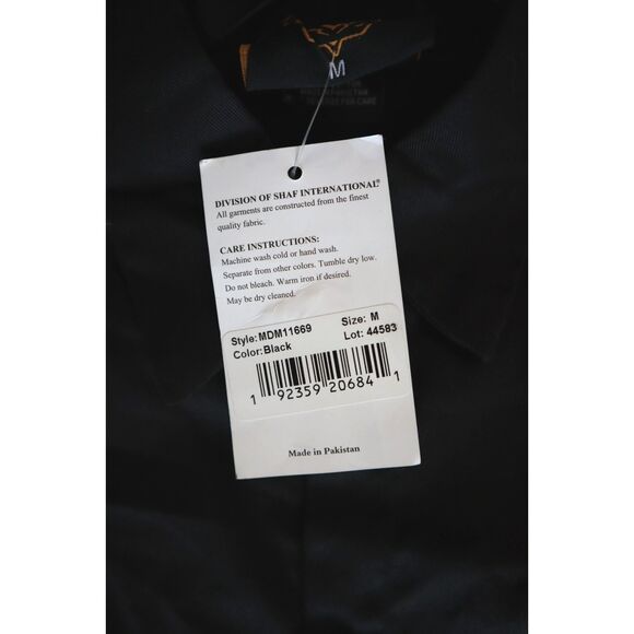 Milwaukee Leather MDM11669 Men's Sz M Black Button-Up Heavy Duty Work Shirt - Picture 6 of 10